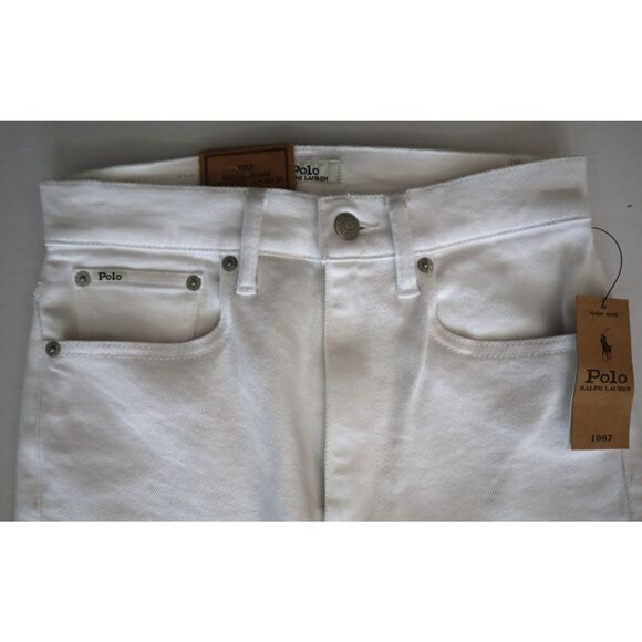 Polo Ralph Lauren Women's Sz 26 White The High Rise Skinny Ankle Jeans - Picture 8 of 12
